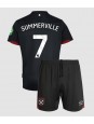 West Ham United Crysencio Summerville #7 Replika Borta Kläder Barn 2024-25 Kortärmad (+ byxor)
